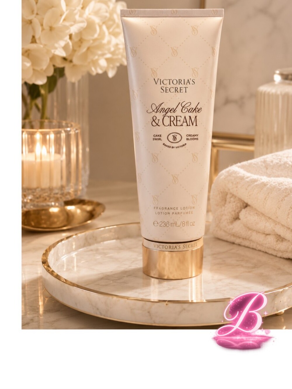 Victoria's Secret Angel Cake & Cream Body Lotion - Full Size - NWT